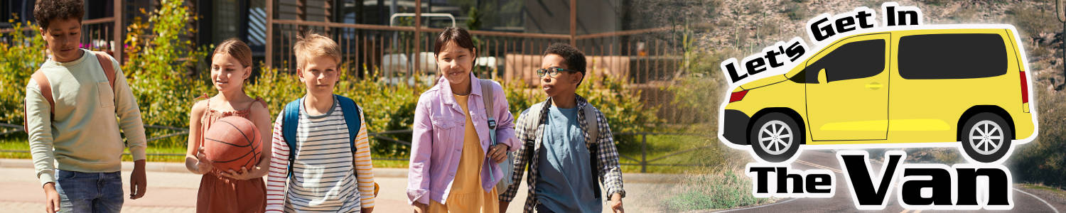 Van Logo with school kids